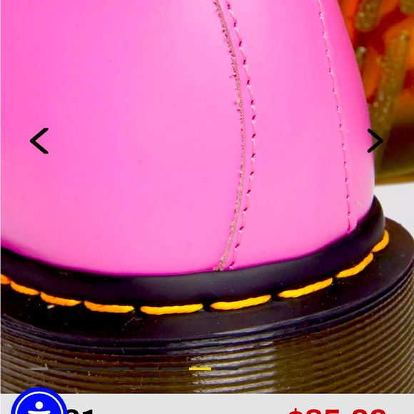 Dr. Martens Unisex 1461 Thrift Pink Oxfords - Picture 7 of 10